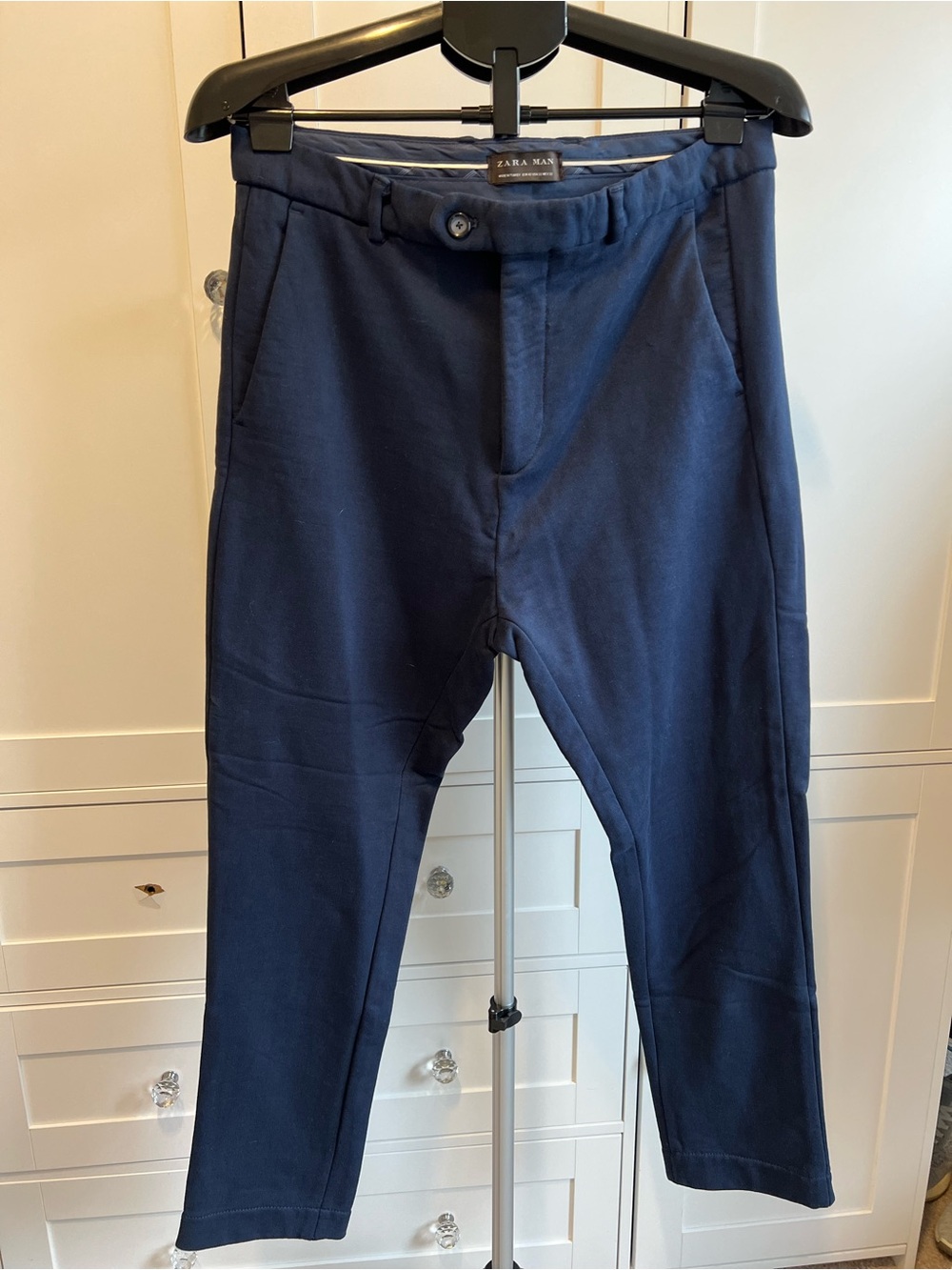 Zara Men's Navy Slim Chinos